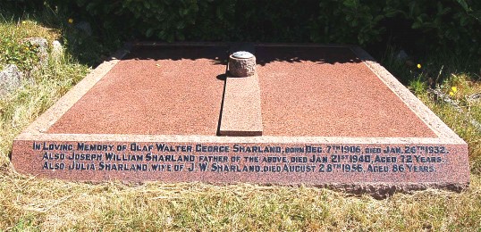 Grave of Joe Sharland and family