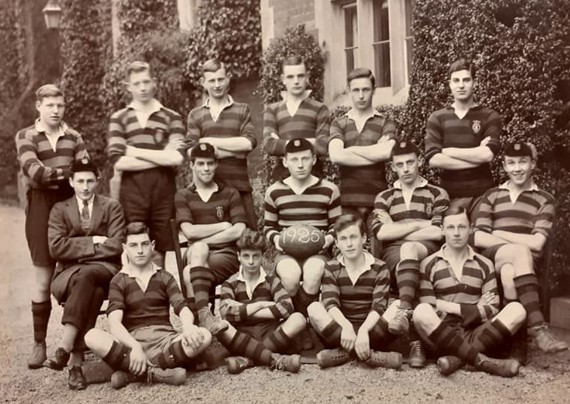 Hugh Blaen in school rugby team