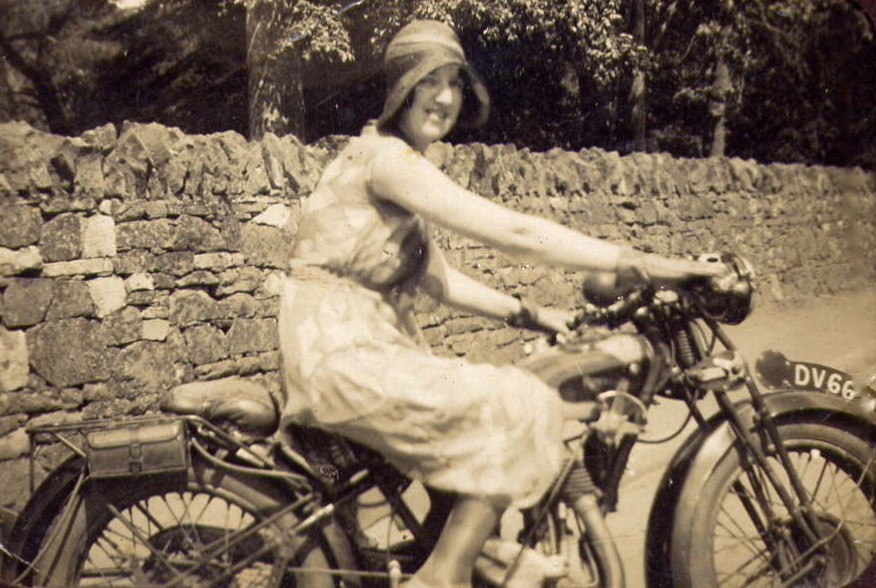 audrey on bike