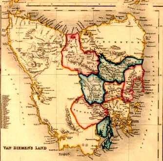 Tasmania map