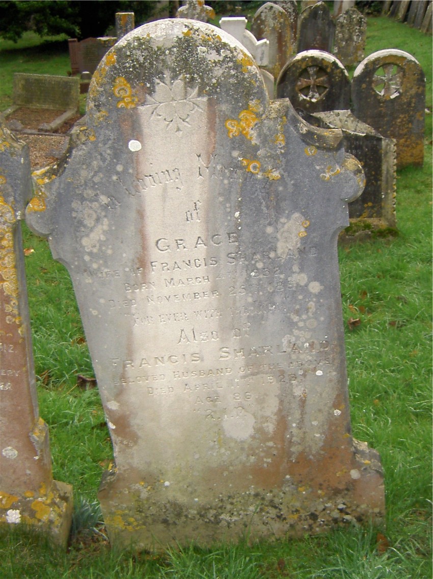 Grave of grace and francis sharland