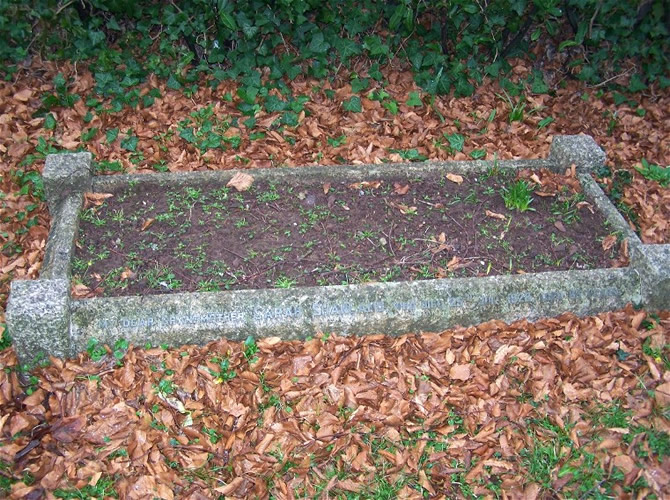 Sarah Sharland's grave